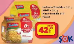 INDOMİE HAZIR NOODLE 5'Lİ PAKET fiyat ve kampanya bilgisi